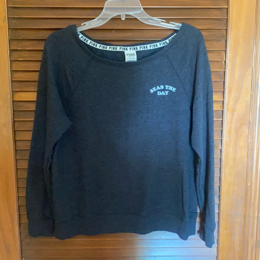 PINK Cut out Back Sweatshirt